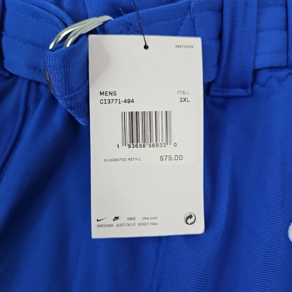 Nike Vapor Pro Blue White Football Pants‎ CI3771-494 Men's Size 2XL New - Picture 3 of 4